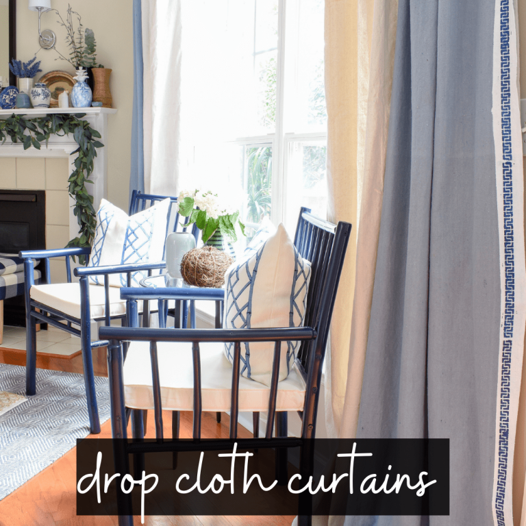 How to DIY Cheap Curtain Panels: One Day Guest Room Refresh