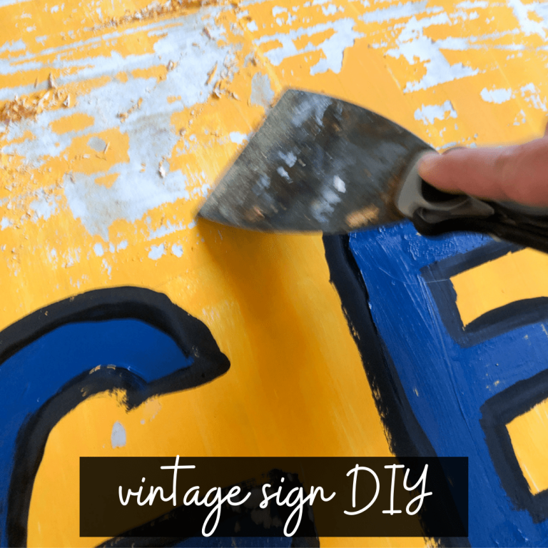 DIY Vintage Sign: How To Get The Authentic Old Advertising Look With Paint
