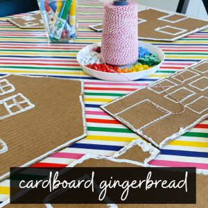 DIY Cardboard Gingerbread Houses: An Easy Kid