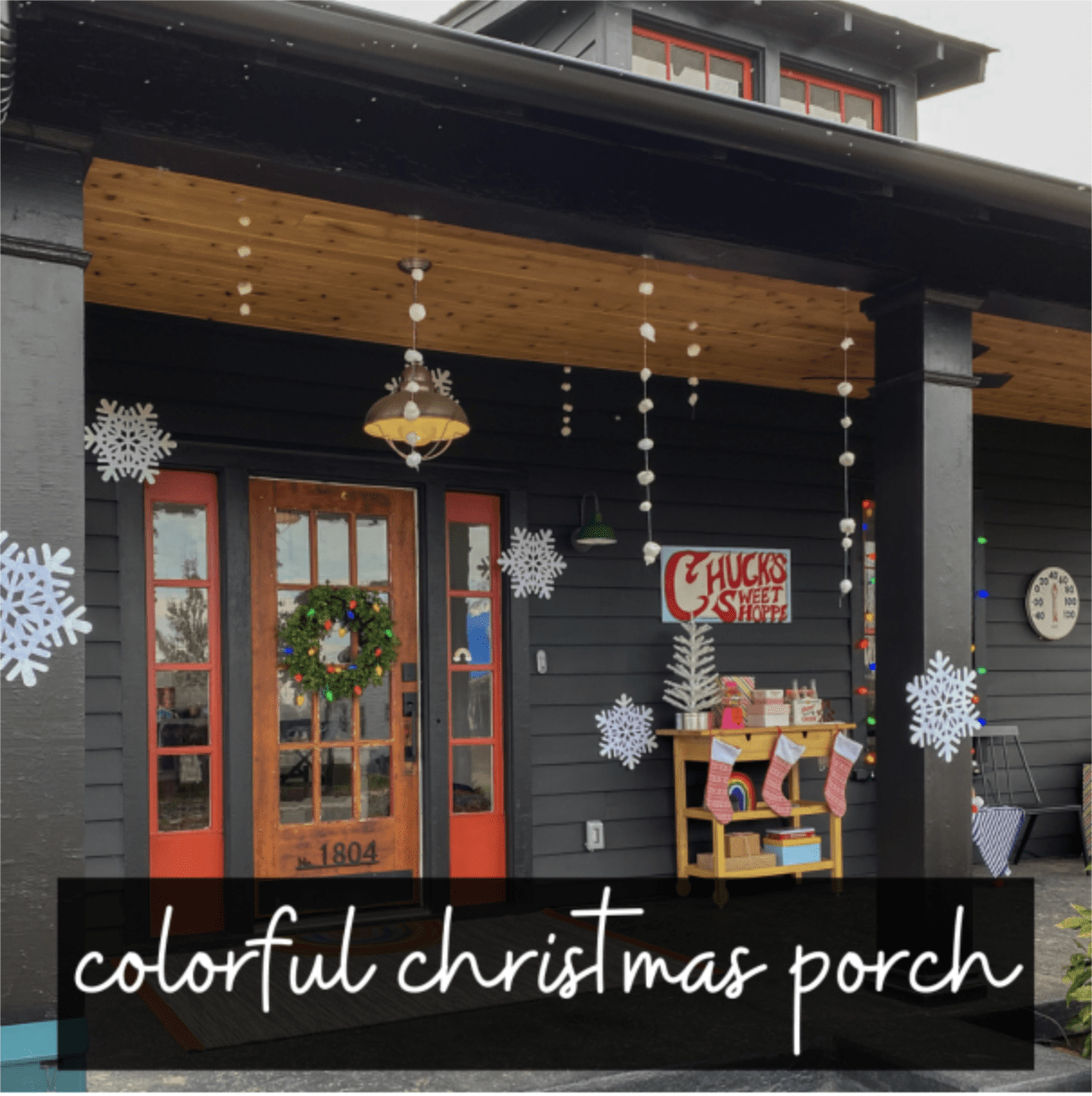 Christmas Decor Black House