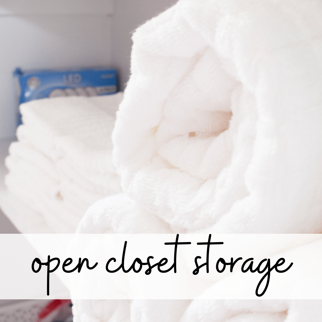 Open closet storage ideas