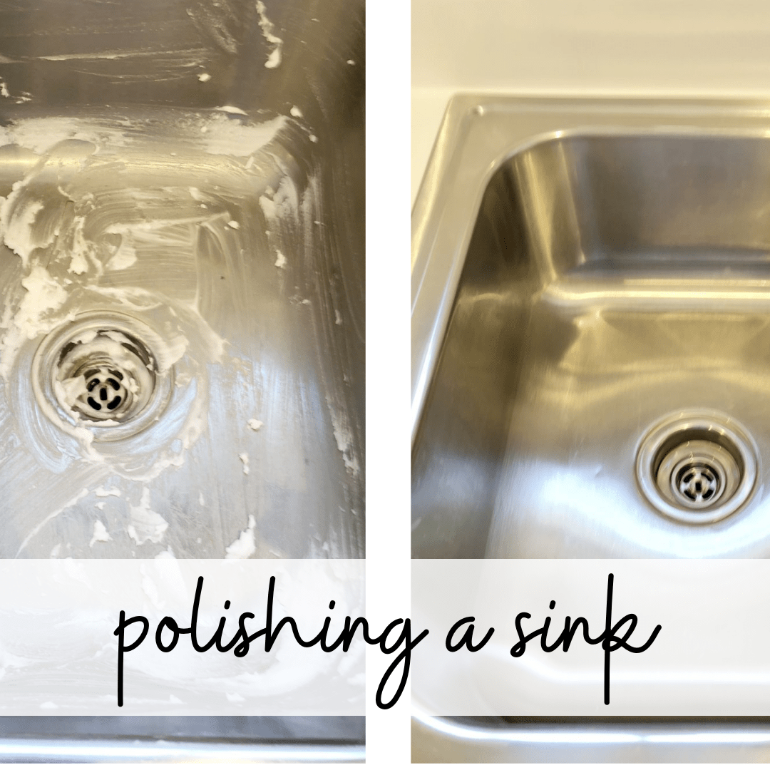 how to polish a stainless steel sink